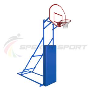 Купить Стойка стритбольная складная с фанерным щитом, кольцом, сеткой и защитой Street в Питкяранте 